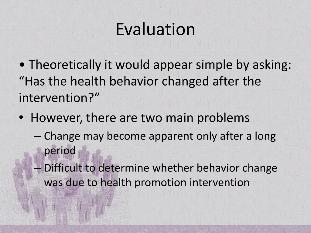 evaluation