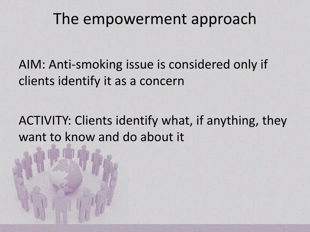 the empowerment approach