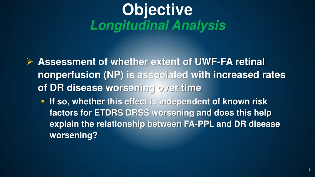 objective longitudinal analysis