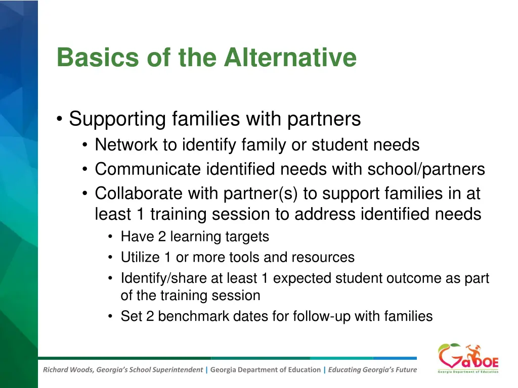 basics of the alternative