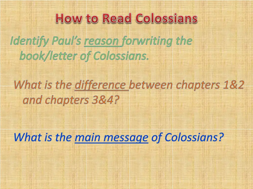 identify paul s reason forwriting the book letter