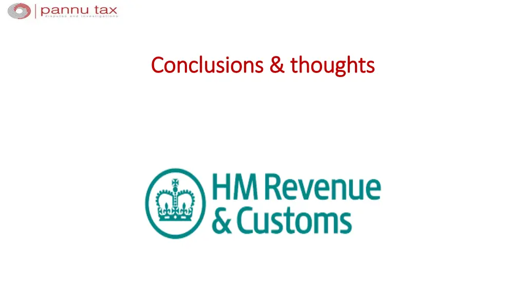 conclusions thoughts conclusions thoughts