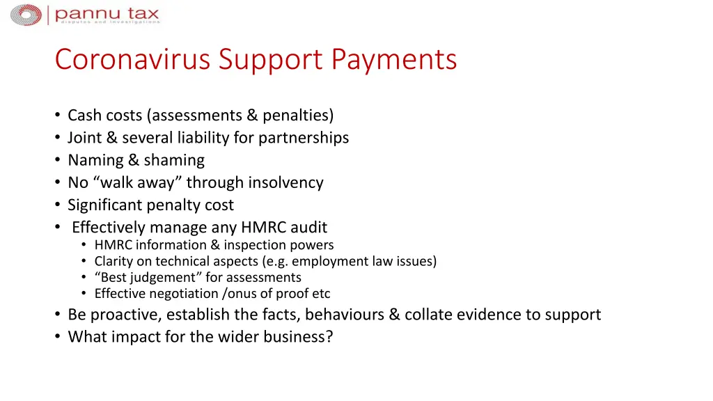 coronavirus support payments 1