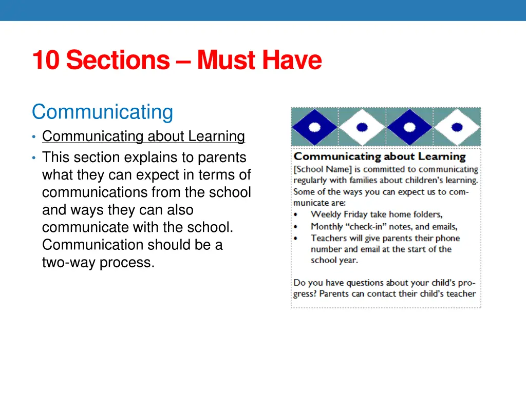 10 sections must have 4