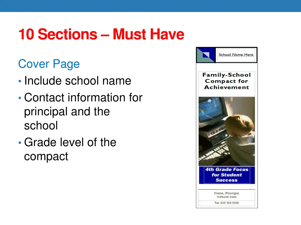 10 sections must have 5