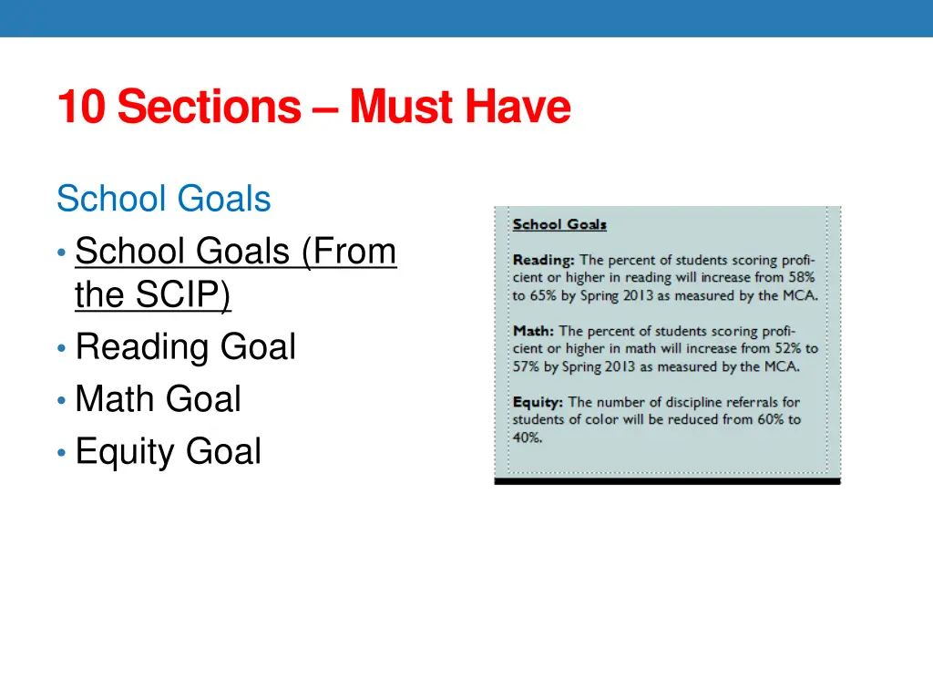 10 sections must have 7