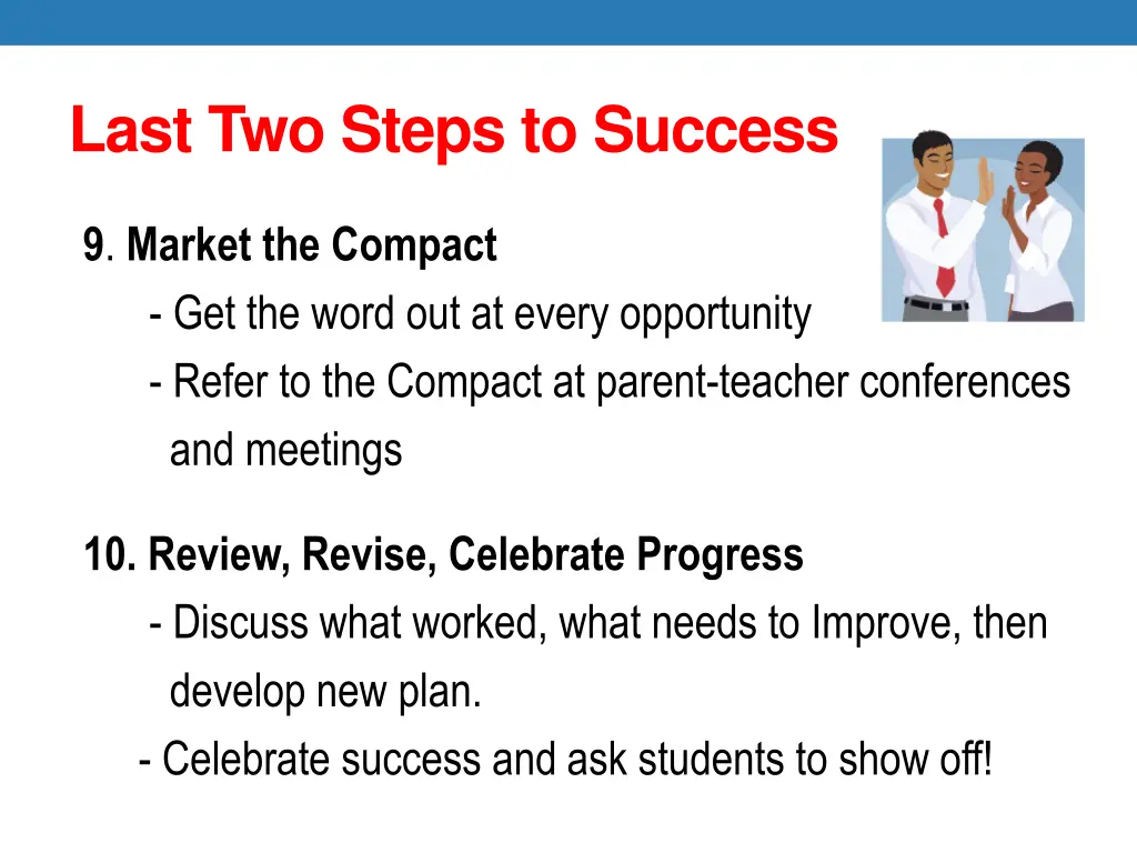last two steps to success