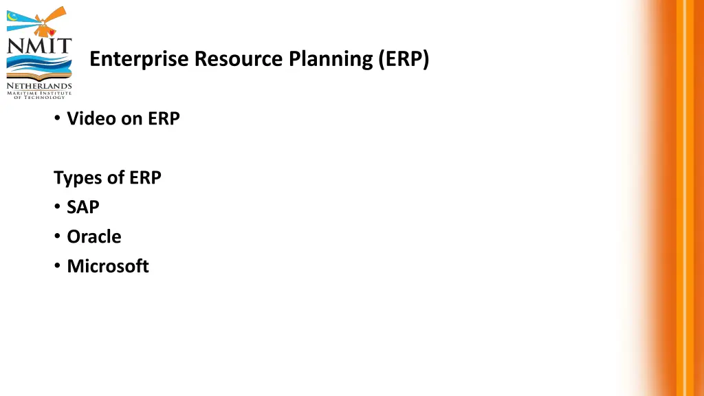 enterprise resource planning erp