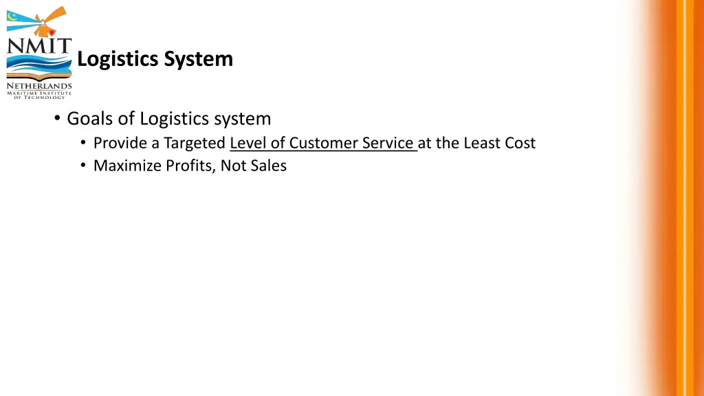 logistics system