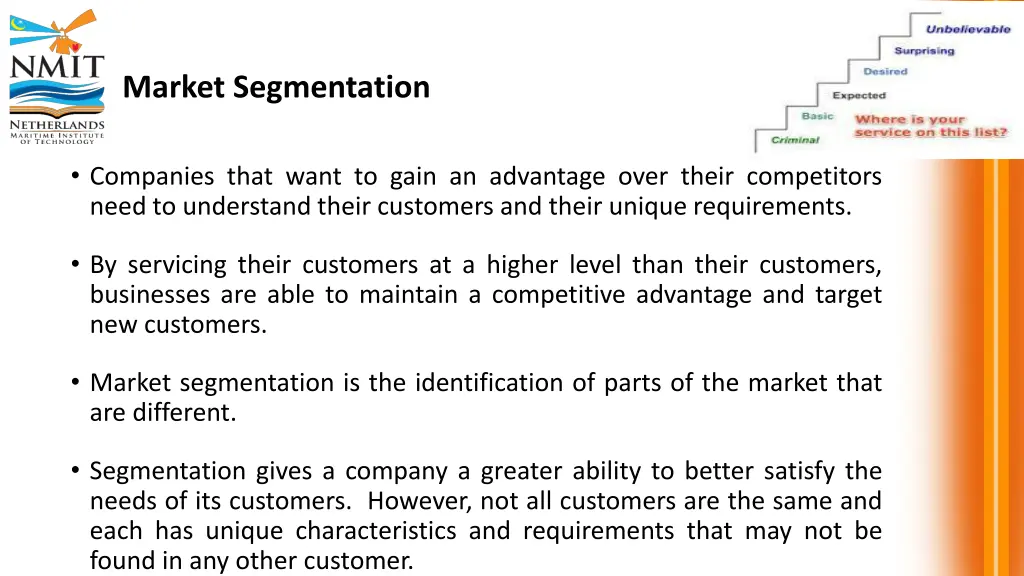 market segmentation