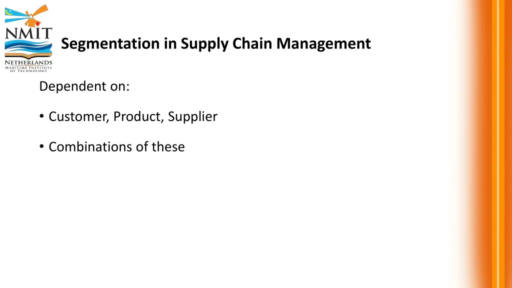 segmentation in supply chain management