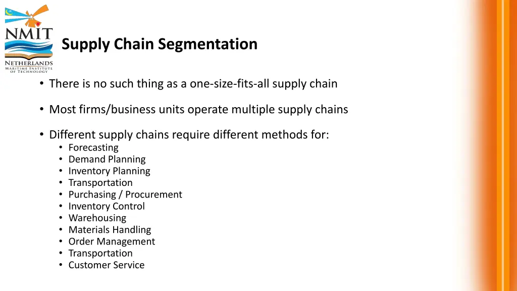 supply chain segmentation