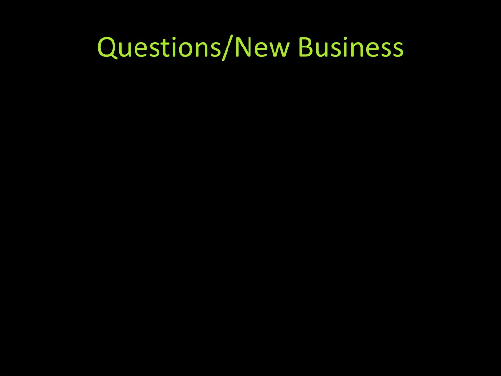 questions new business
