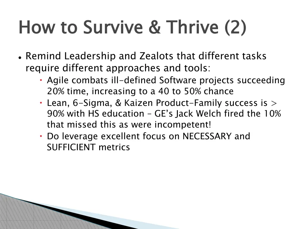 how to survive thrive 2