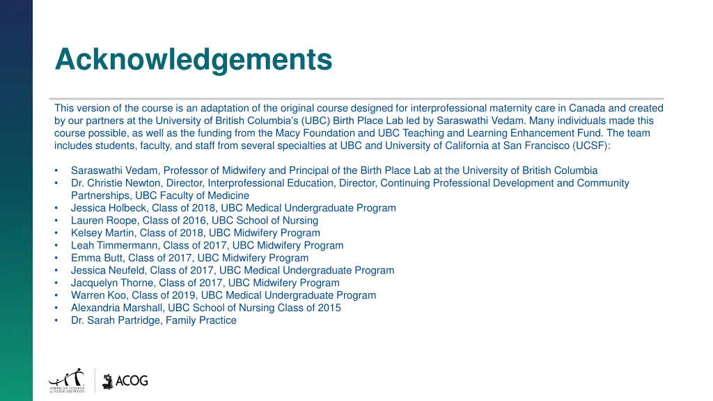 acknowledgements