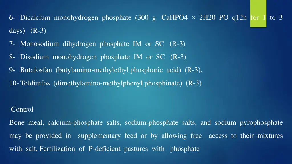6 dicalcium monohydrogen phosphate 300 g cahpo4