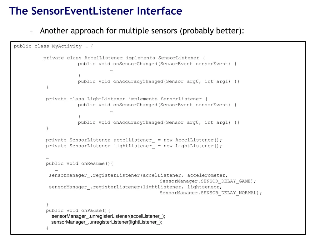 the sensoreventlistener interface 1