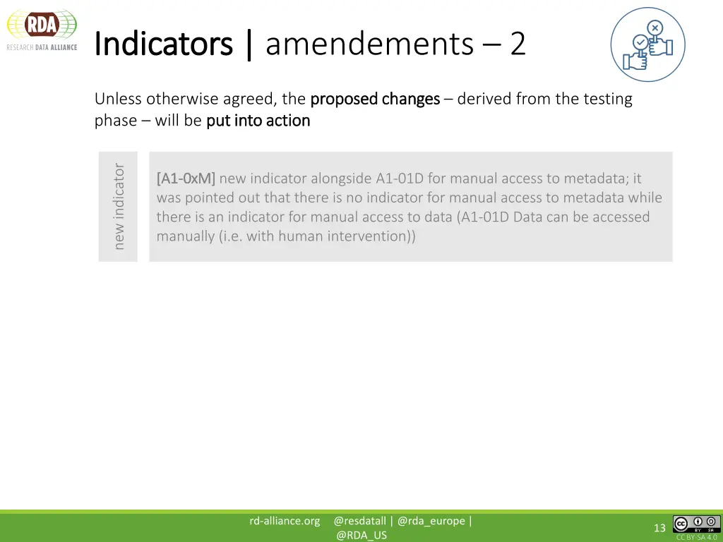 indicators indicators amendements 2