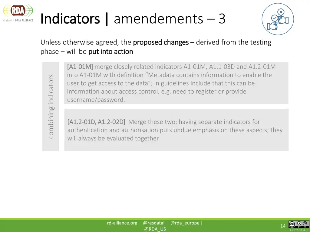 indicators indicators amendements 3