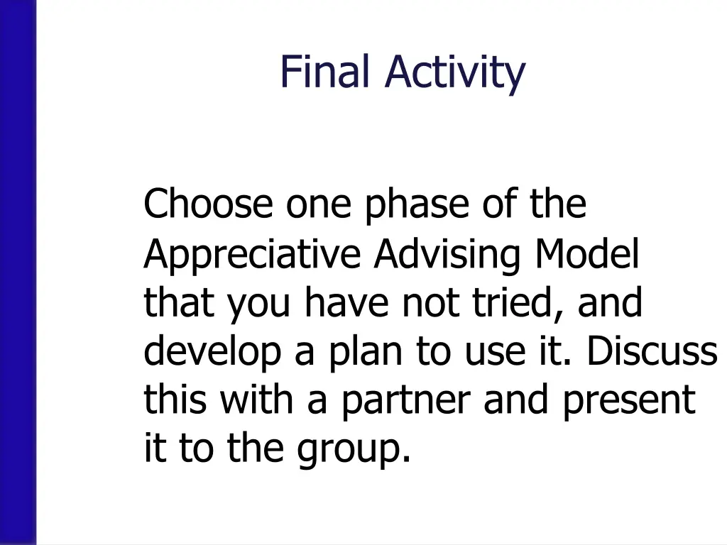 final activity