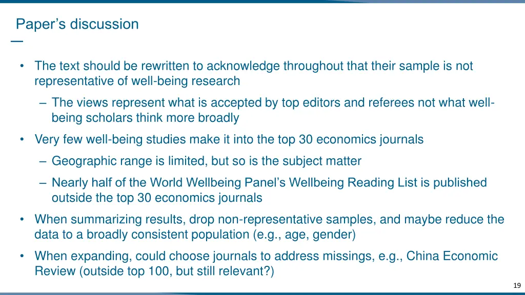 paper s discussion