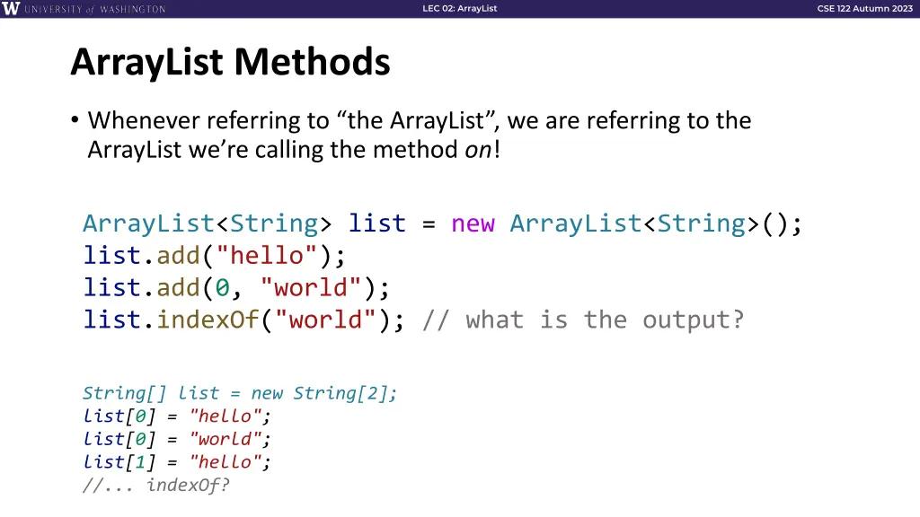 lec 02 arraylist 8