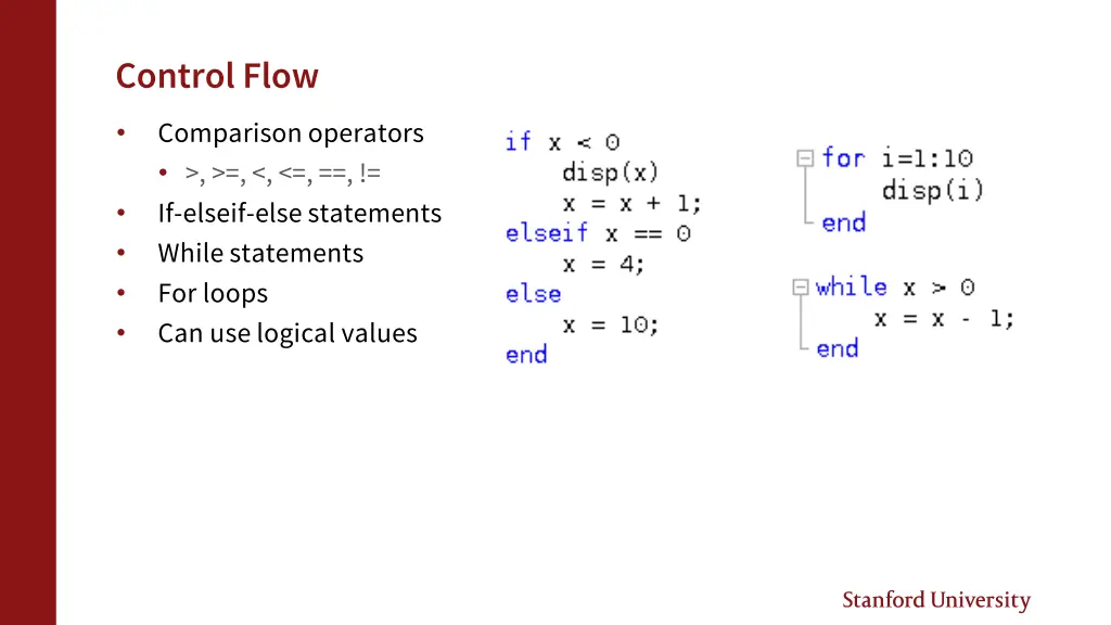 control flow
