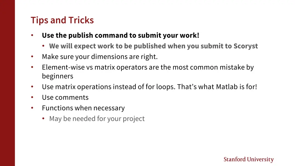tips and tricks