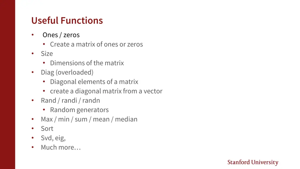 useful functions