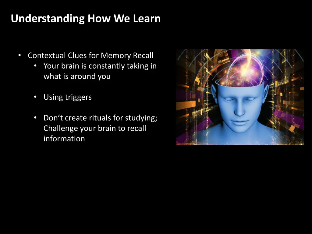 understanding how we learn