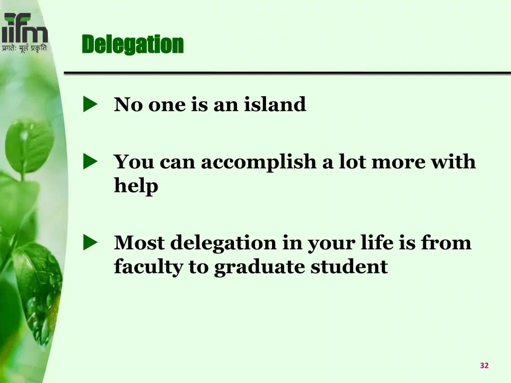 delegation delegation