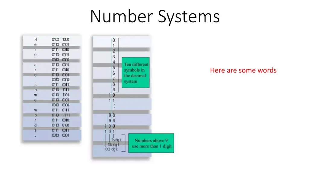 number systems