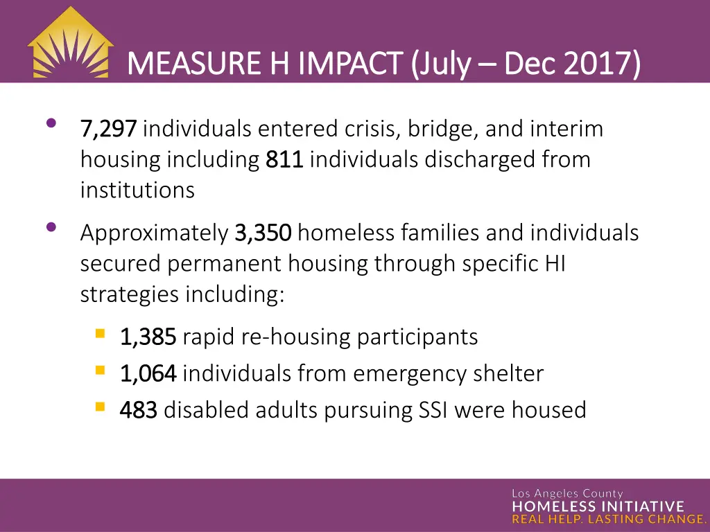 measure h impact july measure h impact july