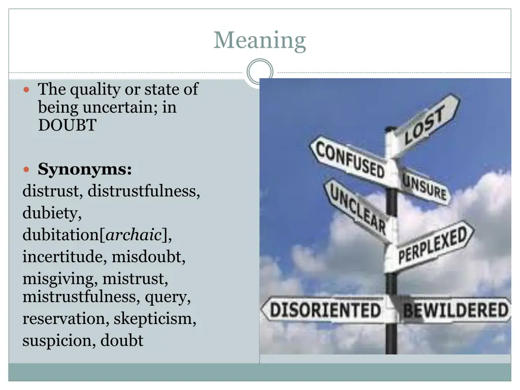 meaning