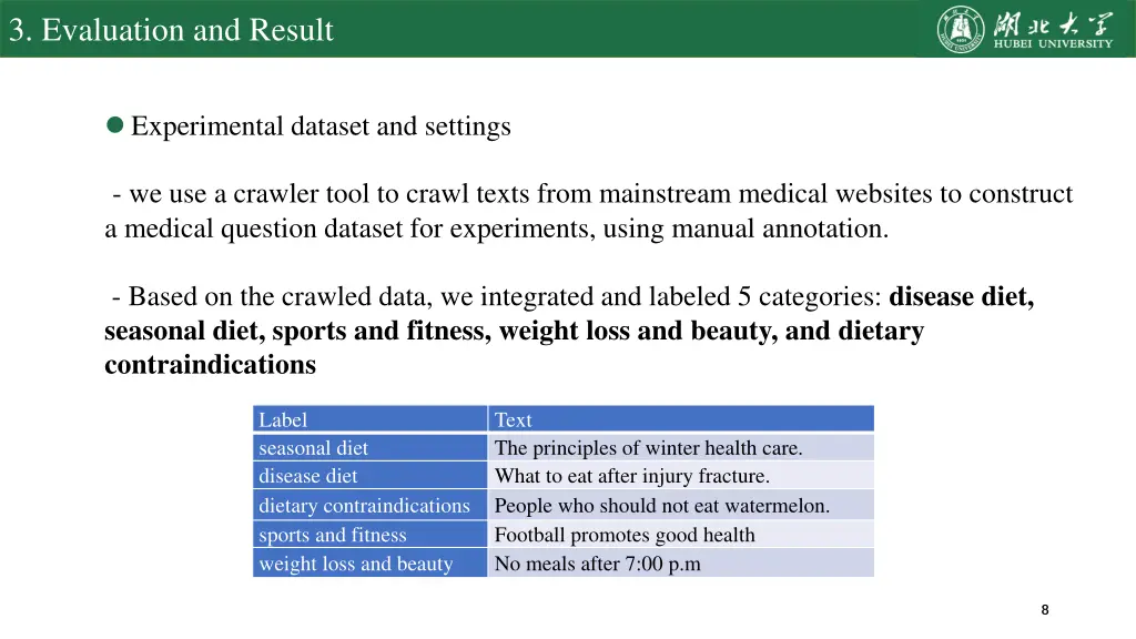 3 evaluation and result