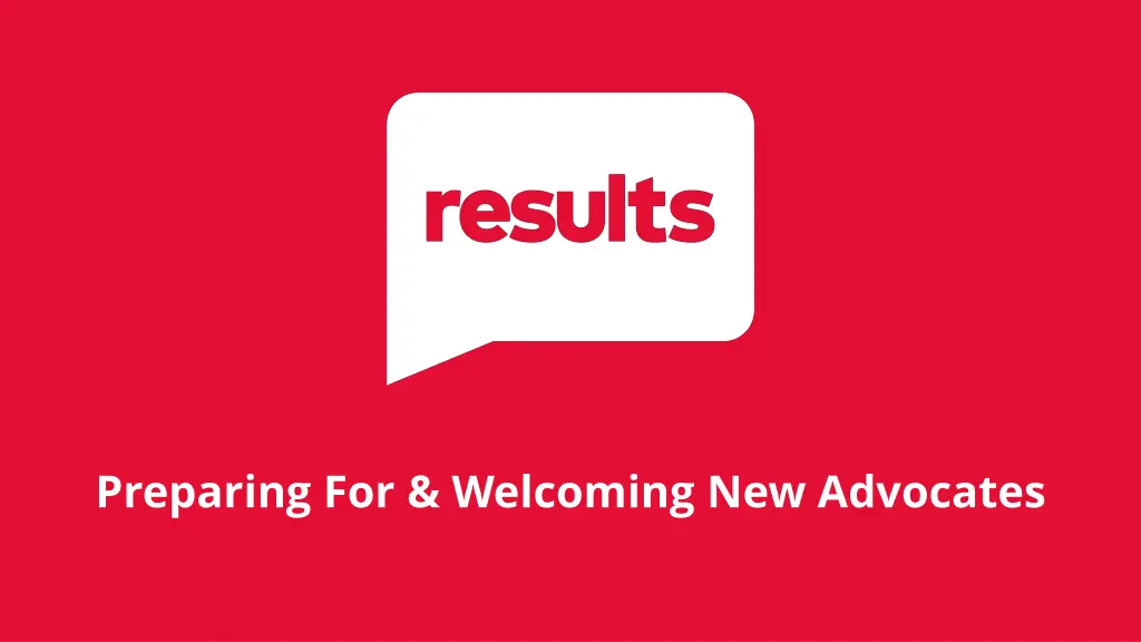 preparing for welcoming new advocates
