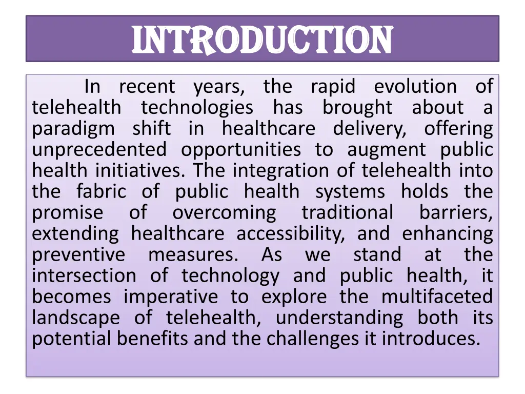 introduction introduction