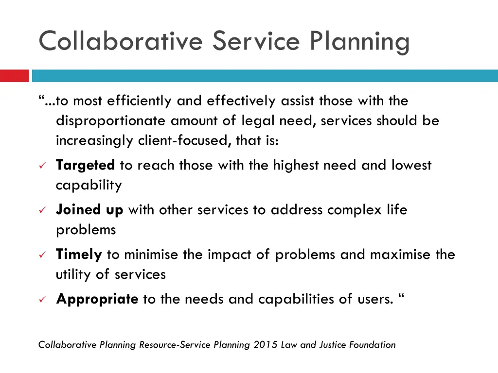 collaborative service planning