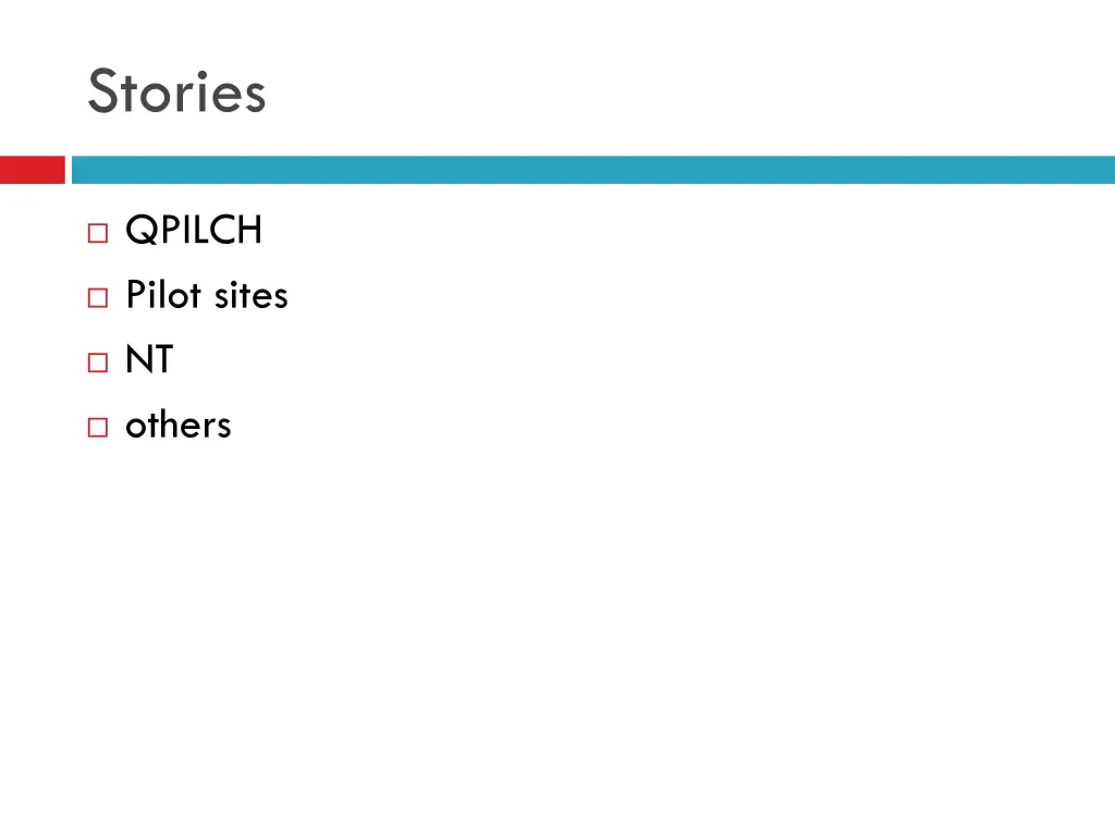 stories