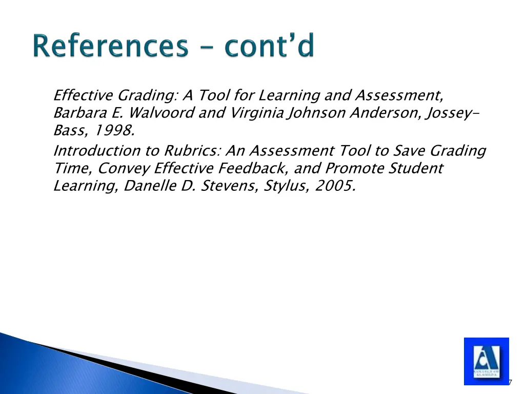 effective grading a tool for learning