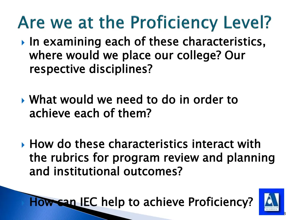 in examining each of these characteristics where