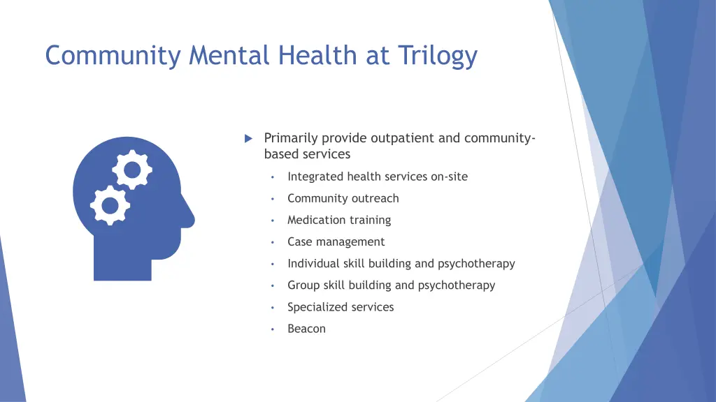 community mental health at trilogy 1