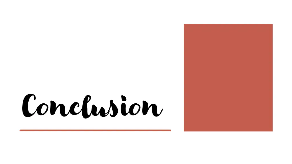 conclusion