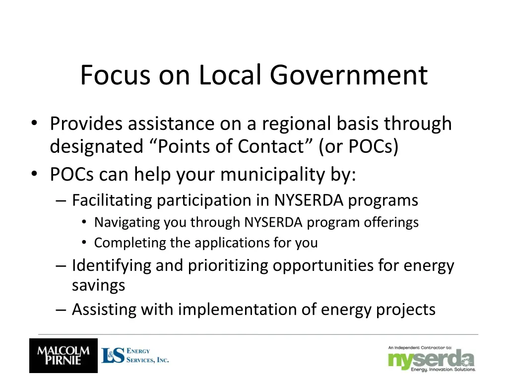 focus on local government 1