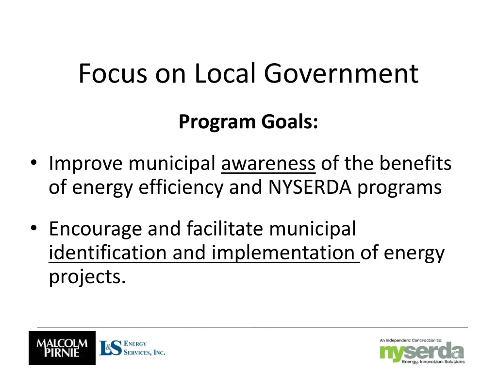 focus on local government