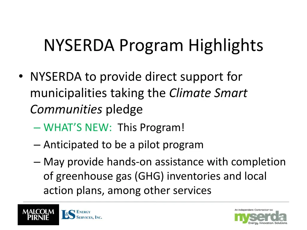 nyserda program highlights