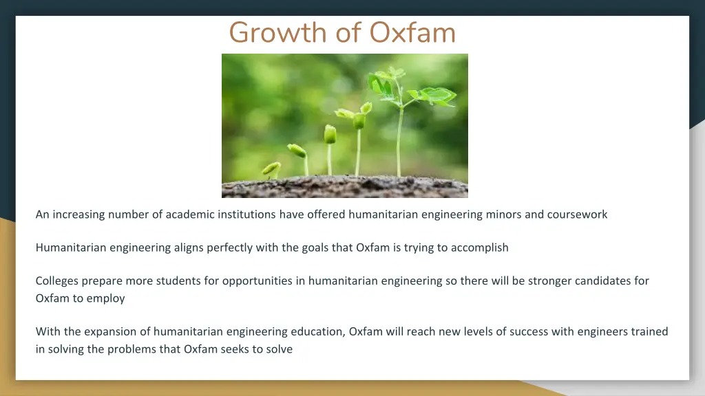 growth of oxfam