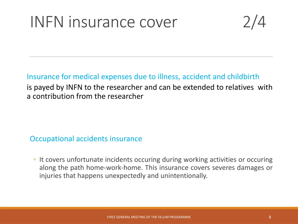 infn insurance cover 2 4
