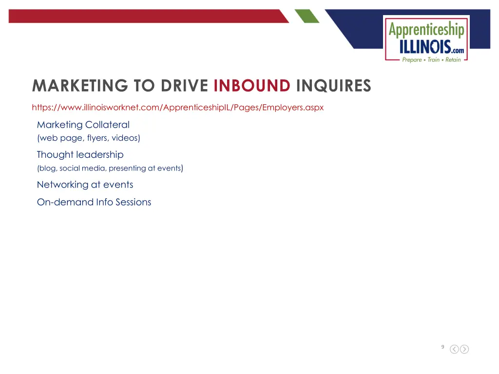 marketing to drive inbound inquires