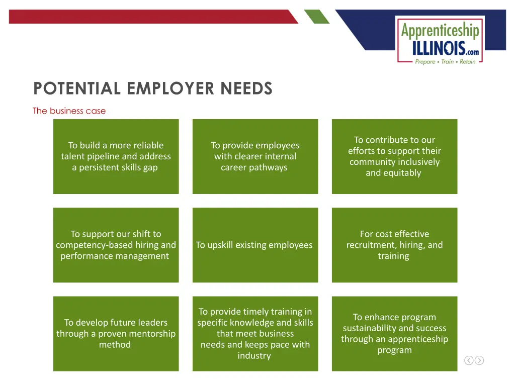 potential employer needs